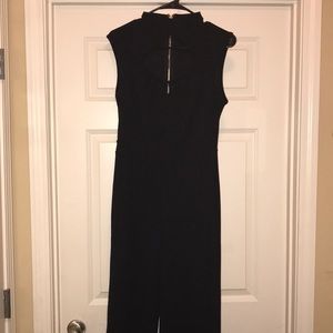 Black wide leg jumpsuit